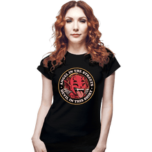 Load image into Gallery viewer, Secret_Shirts Fitted Shirts, Woman / Small / Black Angel In The Streets
