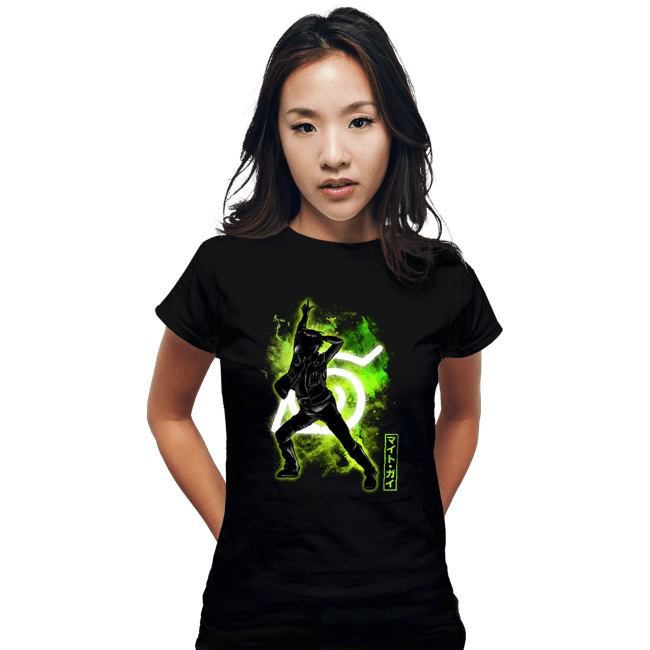 Shirts Fitted Shirts, Woman / Small / Black Cosmic Might Guy