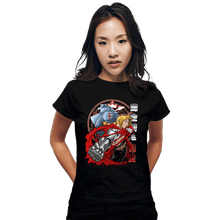 Load image into Gallery viewer, Secret_Shirts Fitted Shirts, Woman / Small / Black Fullmetal Brotherhood
