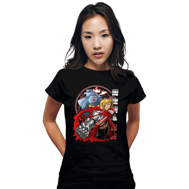 Secret_Shirts Fitted Shirts, Woman / Small / Black Fullmetal Brotherhood