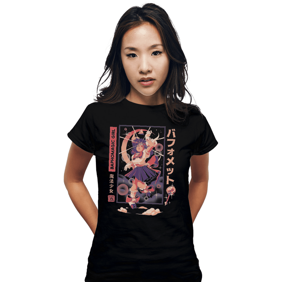Shirts Fitted Shirts, Woman / Small / Black Baphomagical Girl