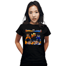 Load image into Gallery viewer, Shirts Fitted Shirts, Woman / Small / Black Goku VS Vegeta
