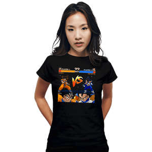 Shirts Fitted Shirts, Woman / Small / Black Goku VS Vegeta