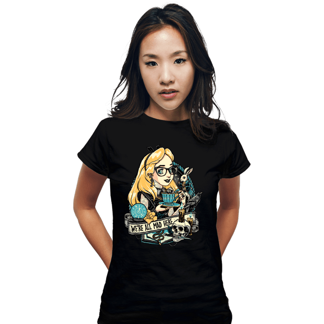 Daily_Deal_Shirts Fitted Shirts, Woman / Small / Black Rocker Alice