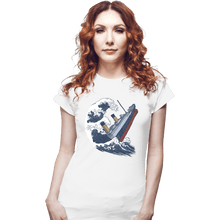 Load image into Gallery viewer, Shirts Fitted Shirts, Woman / Small / White The Wave Titanic
