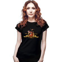 Load image into Gallery viewer, Daily_Deal_Shirts Fitted Shirts, Woman / Small / Black Hakuna Matata Studios
