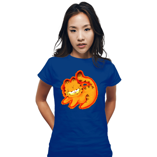 Daily_Deal_Shirts Fitted Shirts, Woman / Small / Royal Blue The Lasagna King