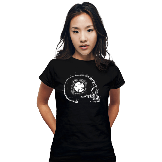 Secret_Shirts Fitted Shirts, Woman / Small / Black Lament Skull