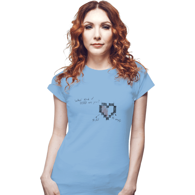 Shirts Fitted Shirts, Woman / Small / Powder Blue Choose Your Side