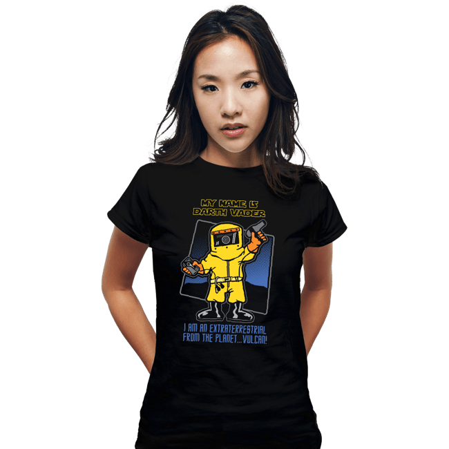 Secret_Shirts Fitted Shirts, Woman / Small / Black Vader From Vulcan