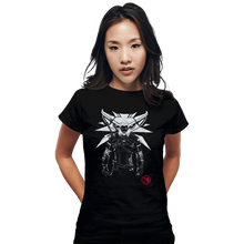 Load image into Gallery viewer, Daily_Deal_Shirts Fitted Shirts, Woman / Small / Black Hunting Monsters
