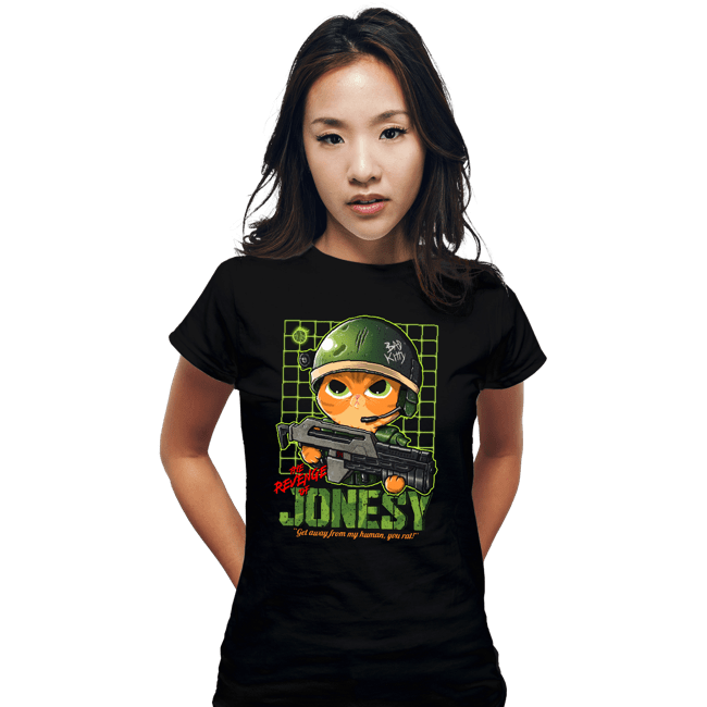 Daily_Deal_Shirts Fitted Shirts, Woman / Small / Black Revenge Of Jonesy