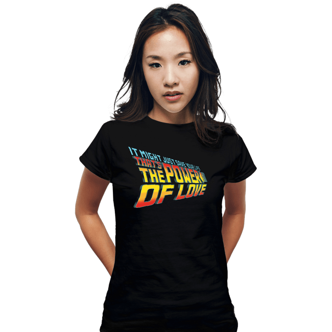 Daily_Deal_Shirts Fitted Shirts, Woman / Small / Black Power Of Love