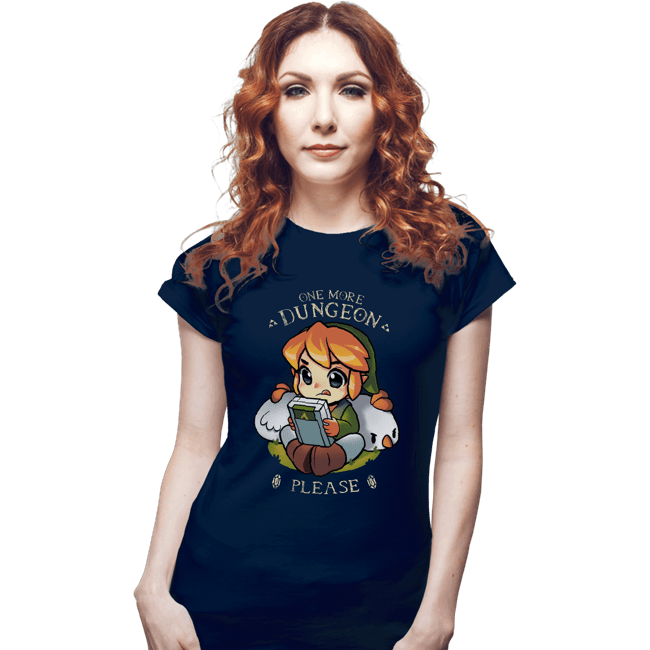Shirts Fitted Shirts, Woman / Small / Navy One More Dungeon