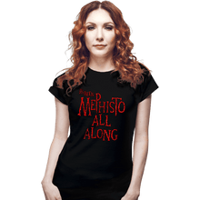Load image into Gallery viewer, Secret_Shirts Fitted Shirts, Woman / Small / Black Mephisto All Along
