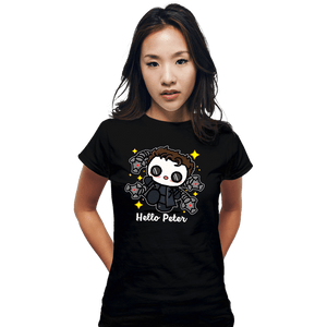Shirts Fitted Shirts, Woman / Small / Black Hello Peter