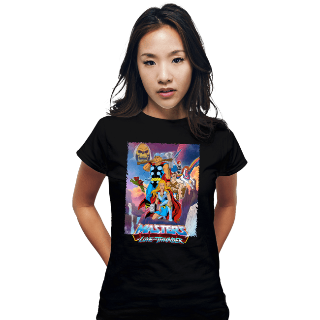 Daily_Deal_Shirts Fitted Shirts, Woman / Small / Black Masters Of Love And Thunder