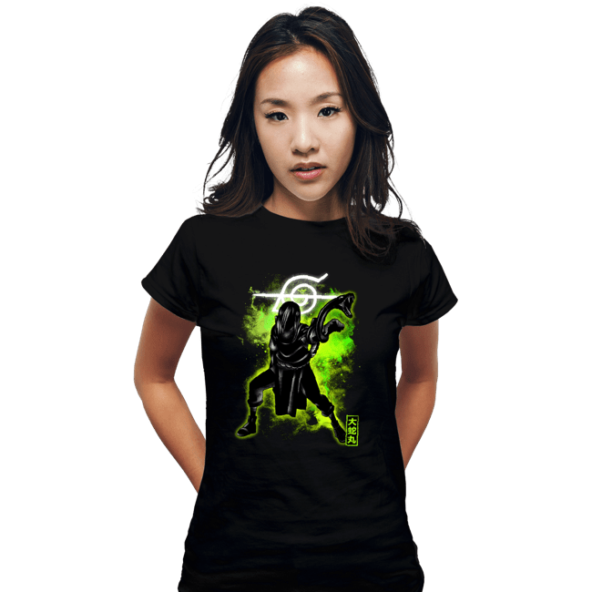 Shirts Fitted Shirts, Woman / Small / Black Cosmic Snake