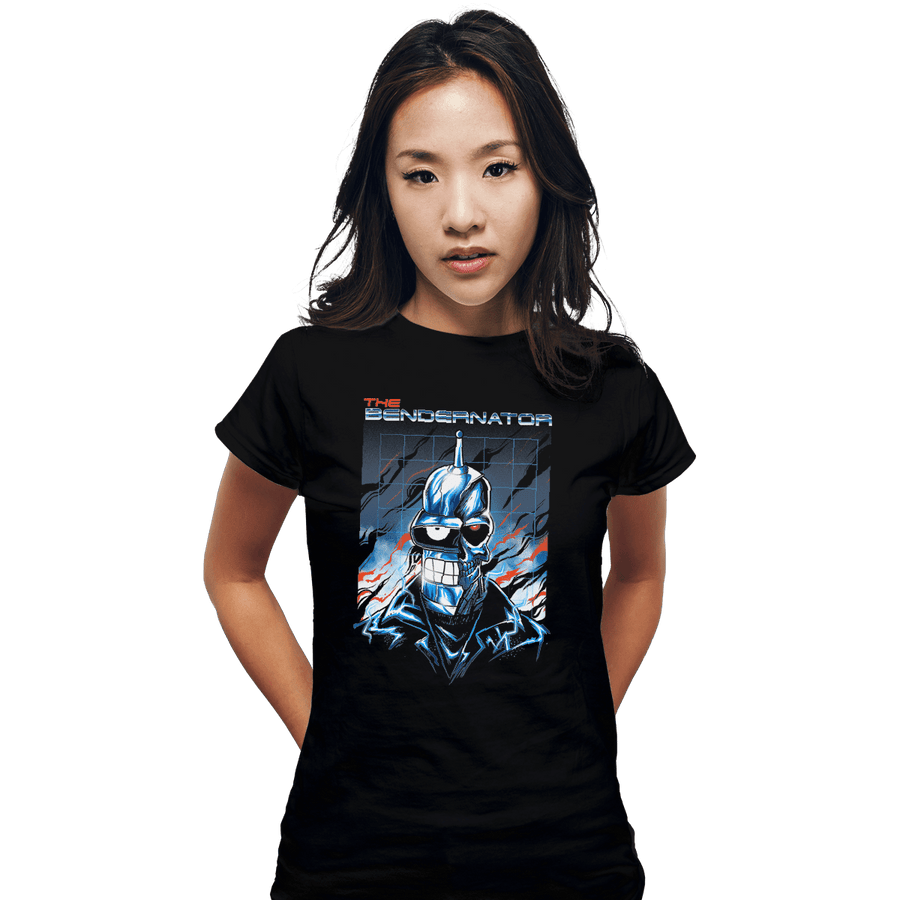 Shirts Fitted Shirts, Woman / Small / Black Bendernator
