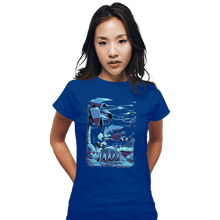 Load image into Gallery viewer, Shirts Fitted Shirts, Woman / Small / Royal Blue Green Hill Zone
