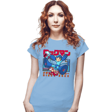 Load image into Gallery viewer, Daily_Deal_Shirts Fitted Shirts, Woman / Small / Powder Blue Mega Nostalgia
