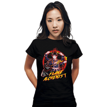 Load image into Gallery viewer, Shirts Fitted Shirts, Woman / Small / Black Flame Alchemist
