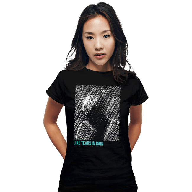 Daily_Deal_Shirts Fitted Shirts, Woman / Small / Black Like Tears In Rain