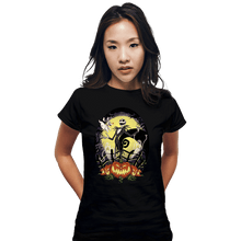 Load image into Gallery viewer, Secret_Shirts Fitted Shirts, Woman / Small / Black The King Of Pumpkins
