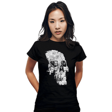 Load image into Gallery viewer, Shirts Fitted Shirts, Woman / Small / Black Horror Skull
