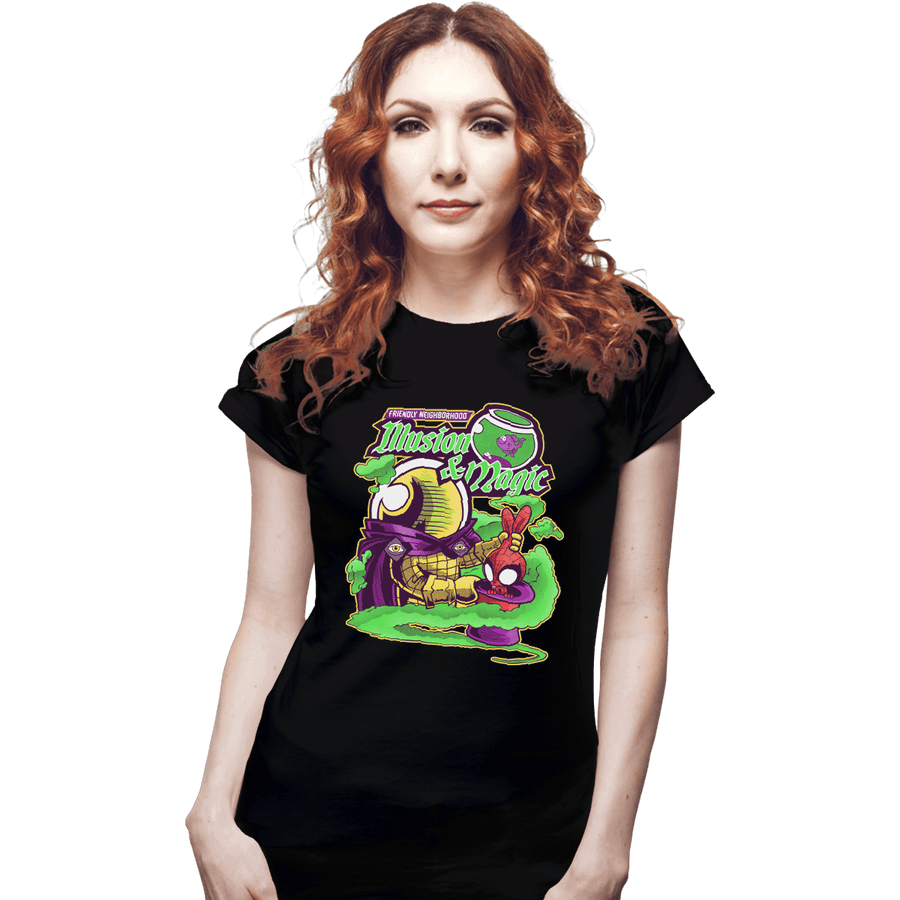 Shirts Fitted Shirts, Woman / Small / Black Illusion And Magic