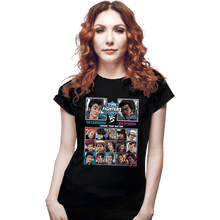 Load image into Gallery viewer, Shirts Fitted Shirts, Woman / Small / Black Time Fighters 14th VS 15th

