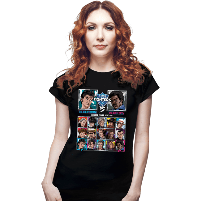 Shirts Fitted Shirts, Woman / Small / Black Time Fighters 14th VS 15th
