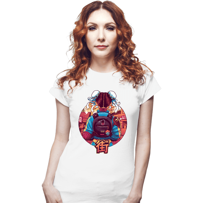 Daily_Deal_Shirts Fitted Shirts, Woman / Small / White Spring Fighter