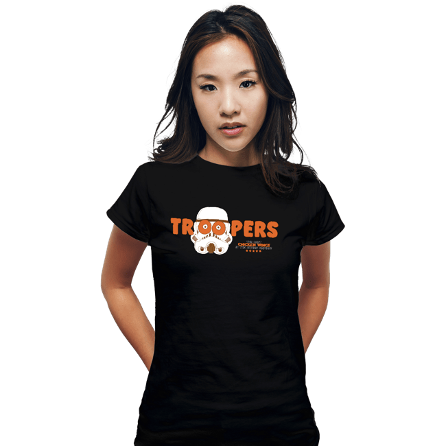 Shirts Fitted Shirts, Woman / Small / Black Troopers