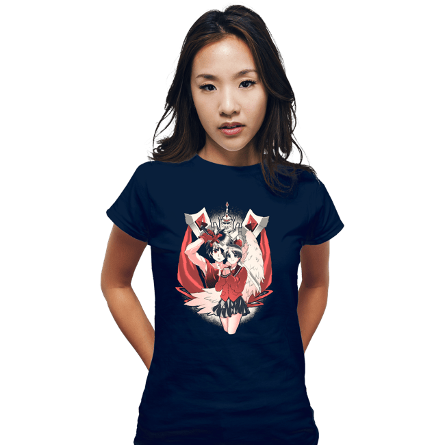 Daily_Deal_Shirts Fitted Shirts, Woman / Small / Navy Fortune Teller