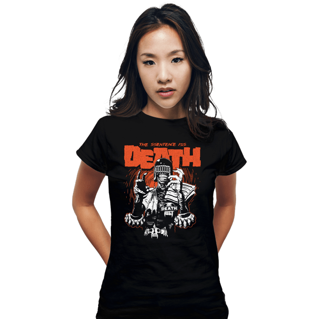 Daily_Deal_Shirts Fitted Shirts, Woman / Small / Black Death Sentence