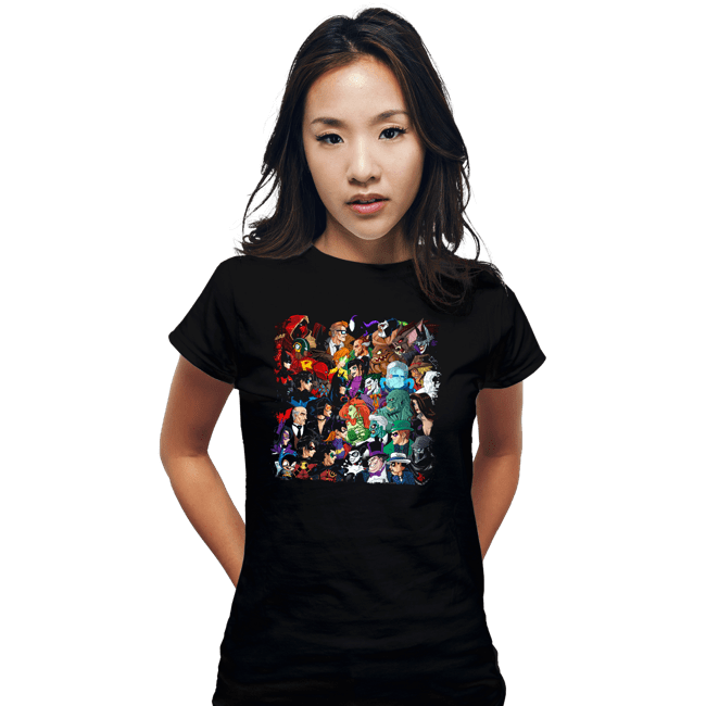 Secret_Shirts Fitted Shirts, Woman / Small / Black Batfam V Arkham