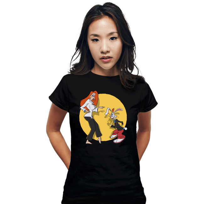 Secret_Shirts Fitted Shirts, Woman / Small / Black Rabbit Fiction!