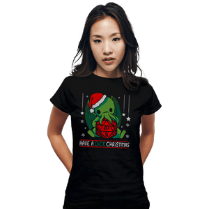 Shirts Fitted Shirts, Woman / Small / Black Have A Dice Christmas