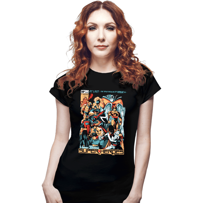 Secret_Shirts Fitted Shirts, Woman / Small / Black HB Superheroes