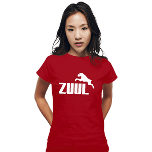 Shirts Fitted Shirts, Woman / Small / Red Zuul Athletics
