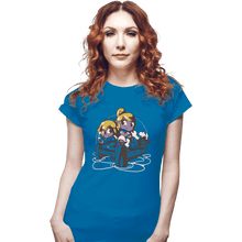 Load image into Gallery viewer, Shirts Fitted Shirts, Woman / Small / Sapphire Valentines Pirates
