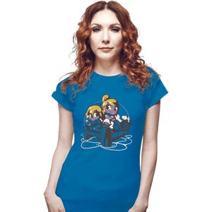 Shirts Fitted Shirts, Woman / Small / Sapphire Valentines Pirates