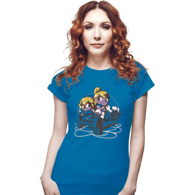 Shirts Fitted Shirts, Woman / Small / Sapphire Valentines Pirates