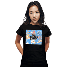 Load image into Gallery viewer, Daily_Deal_Shirts Fitted Shirts, Woman / Small / Black The Dragon Bunch
