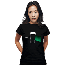 Load image into Gallery viewer, Daily_Deal_Shirts Fitted Shirts, Woman / Small / Black Dark Side Of The Pint
