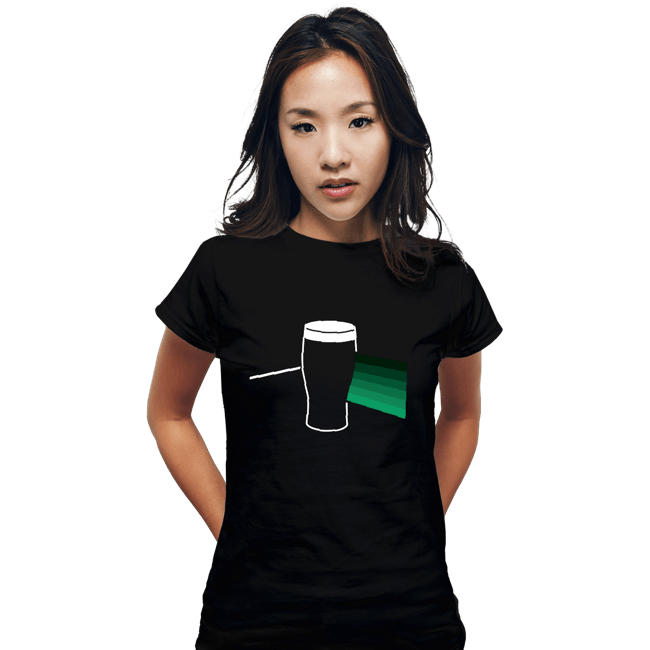 Daily_Deal_Shirts Fitted Shirts, Woman / Small / Black Dark Side Of The Pint
