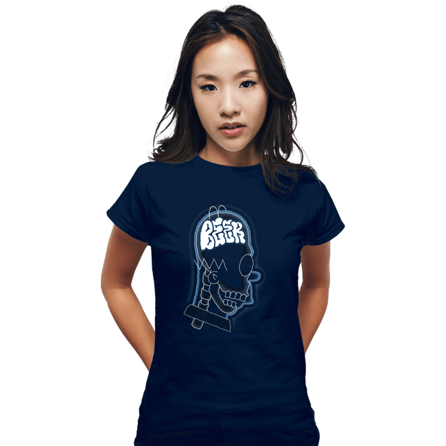 Shirts Fitted Shirts, Woman / Small / Navy Beer Brain