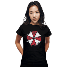 Load image into Gallery viewer, Shirts Fitted Shirts, Woman / Small / Black Umbrella Corp

