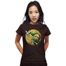 Load image into Gallery viewer, Shirts Fitted Shirts, Woman / Small / Black The Adventures Of Link
